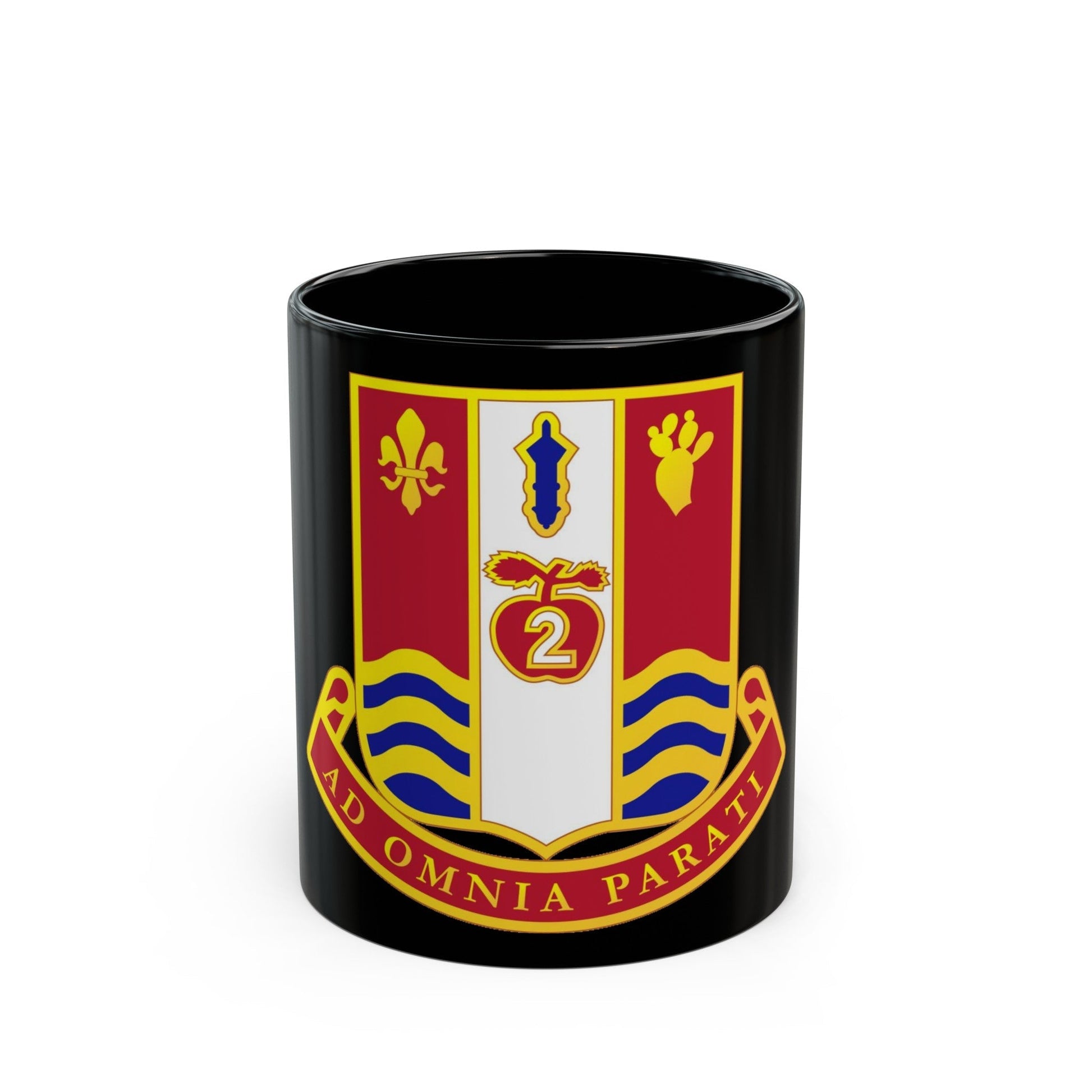 186th Artillery Regiment (U.S. Army) Black Coffee Mug-11oz-The Sticker Space