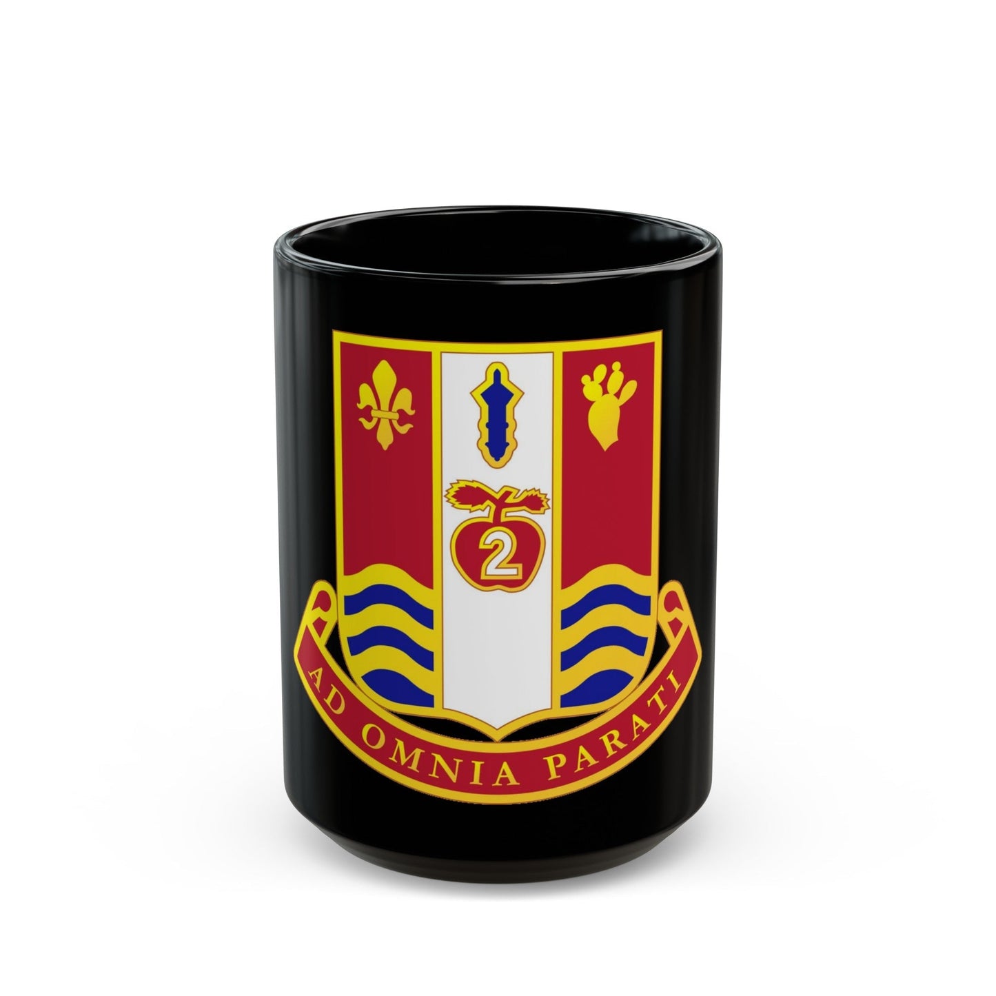 186th Artillery Regiment (U.S. Army) Black Coffee Mug-15oz-The Sticker Space