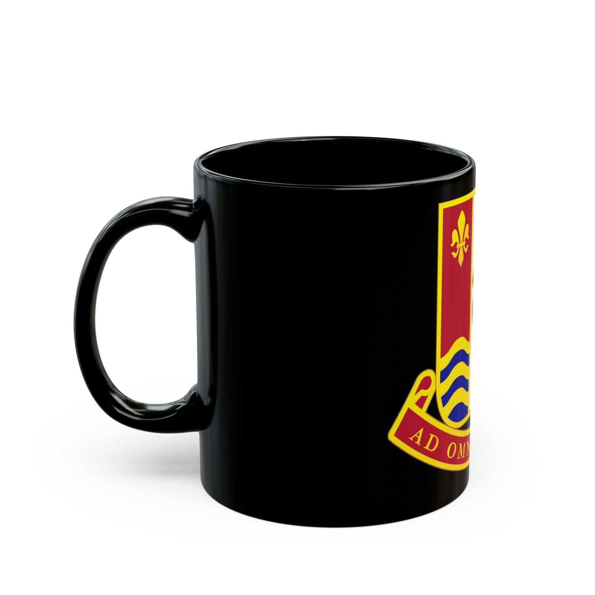 186th Artillery Regiment (U.S. Army) Black Coffee Mug-The Sticker Space