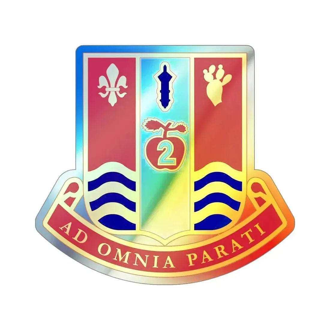 186th Artillery Regiment (U.S. Army) Holographic STICKER Die-Cut Vinyl Decal 4 Inch Holographic - The Sticker Space