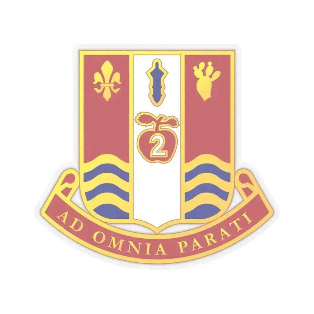 186th Artillery Regiment (U.S. Army) STICKER Vinyl Kiss-Cut Decal 3 Inch Transparent - The Sticker Space