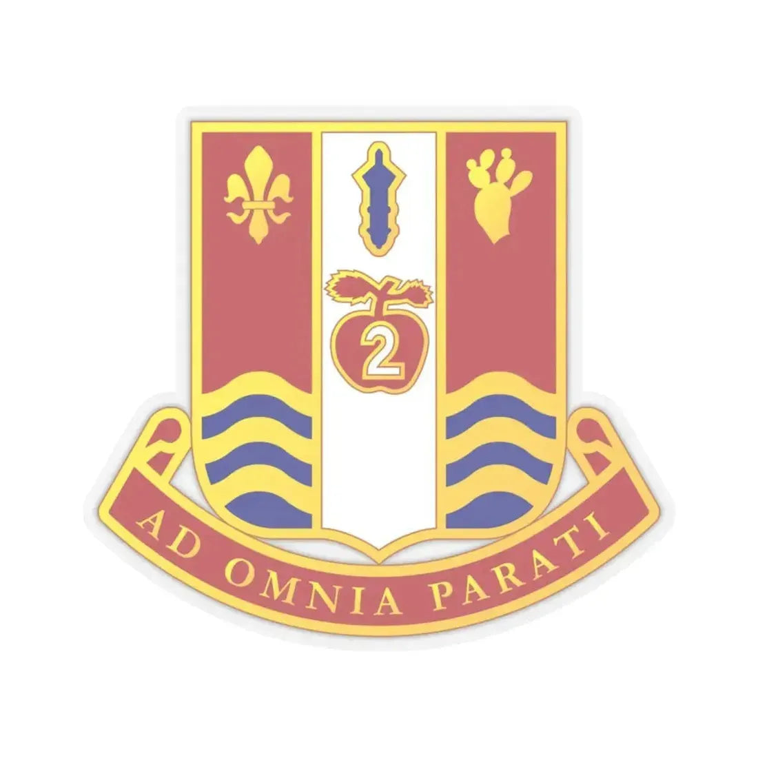 186th Artillery Regiment (U.S. Army) STICKER Vinyl Kiss-Cut Decal 6 Inch Transparent - The Sticker Space