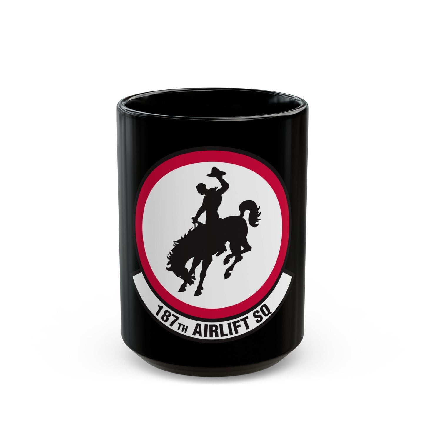 187 Airlift Squadron (U.S. Air Force) Black Coffee Mug-15oz-The Sticker Space