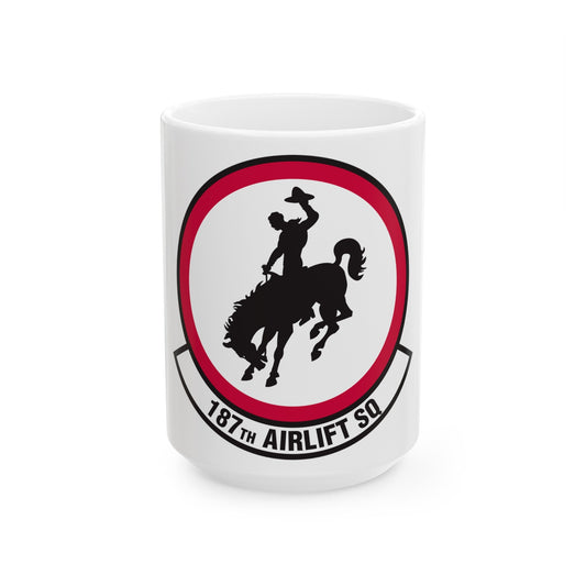 187 Airlift Squadron (U.S. Air Force) White Coffee Mug-15oz-The Sticker Space