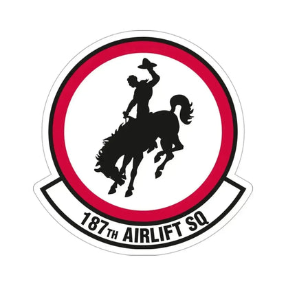 187 Airlift Squadron (U.S. Air Force) STICKER Vinyl Die-Cut Decal 3 Inch - The Sticker Space