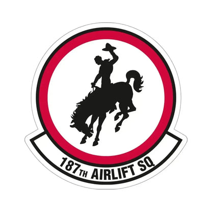 187 Airlift Squadron (U.S. Air Force) STICKER Vinyl Die-Cut Decal 4 Inch - The Sticker Space