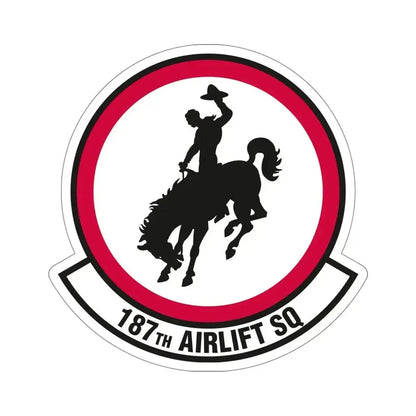 187 Airlift Squadron (U.S. Air Force) STICKER Vinyl Die-Cut Decal 5 Inch - The Sticker Space