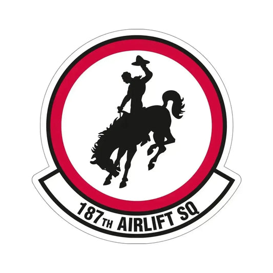 187 Airlift Squadron (U.S. Air Force) STICKER Vinyl Die-Cut Decal 6 Inch - The Sticker Space