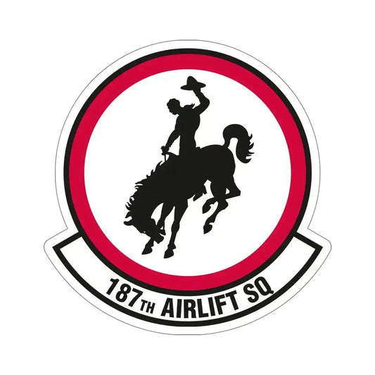 187 Airlift Squadron (U.S. Air Force) STICKER Vinyl Die-Cut Decal 6 Inch - The Sticker Space