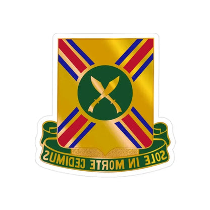 187 Armor Regiment (U.S. Army) REVERSE PRINT Transparent Die-Cut STICKER 2 Inch Die-Cut Transparent - The Sticker Space