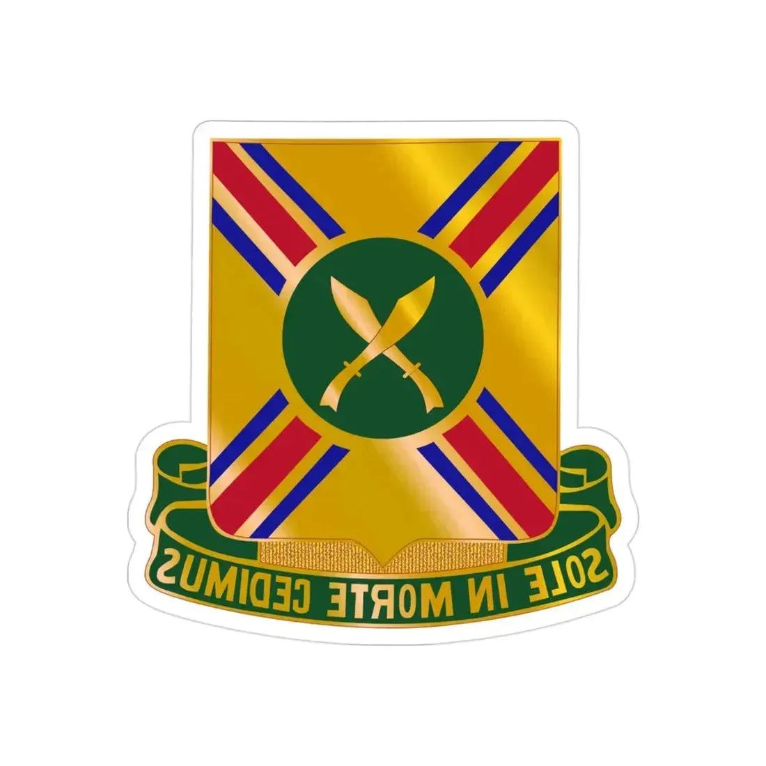 187 Armor Regiment (U.S. Army) REVERSE PRINT Transparent Die-Cut STICKER - The Sticker Space