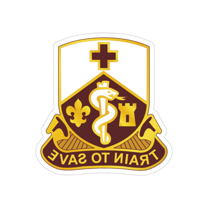 187 Medical Battalion (U.S. Army) REVERSE PRINT Transparent STICKER-4 Inch-The Sticker Space