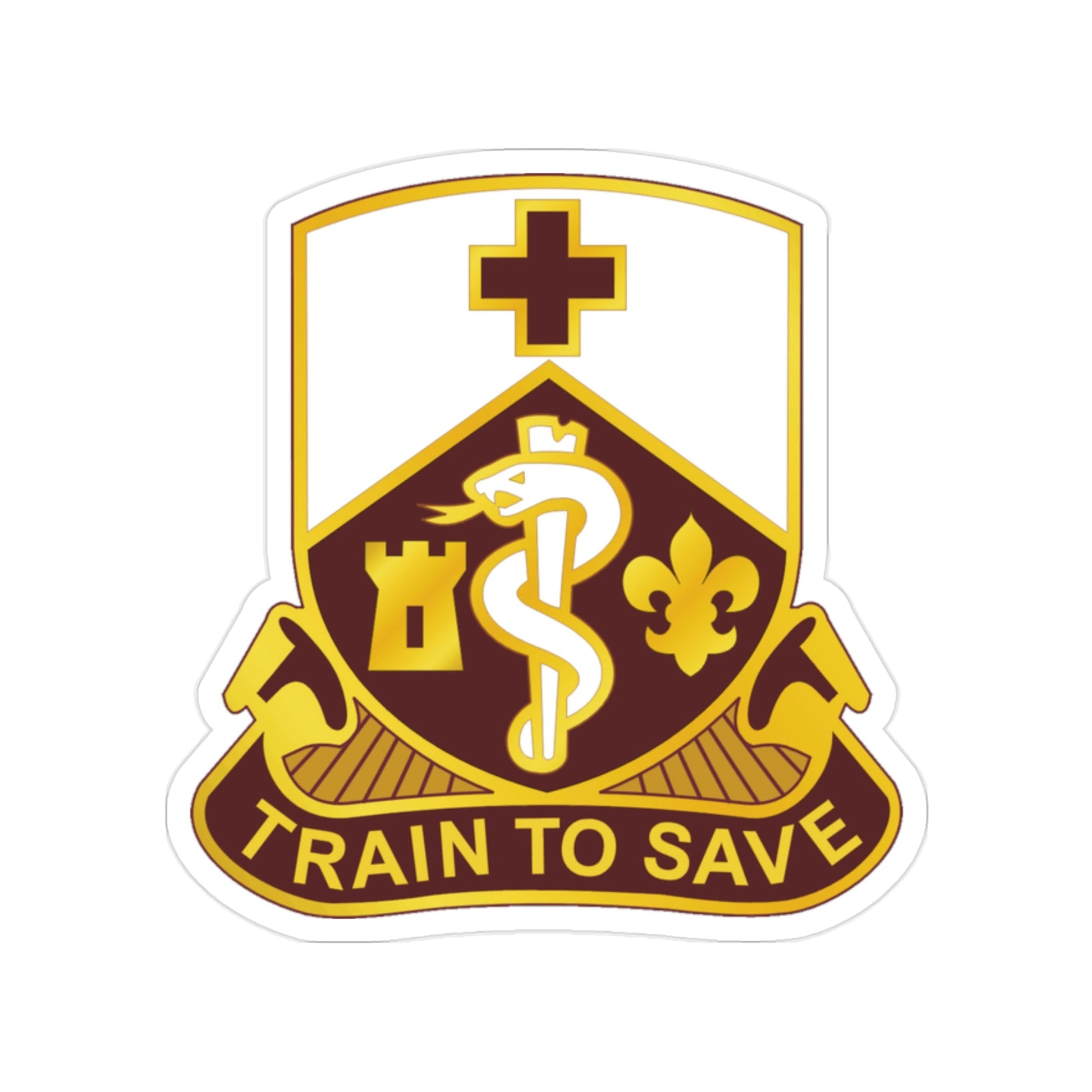 187 Medical Battalion (U.S. Army) Transparent STICKER Die-Cut Vinyl Decal-2 Inch-The Sticker Space