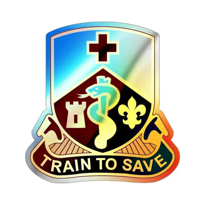 187 Medical Battalion (U.S. Army) Holographic STICKER Die-Cut Vinyl Decal - The Sticker Space