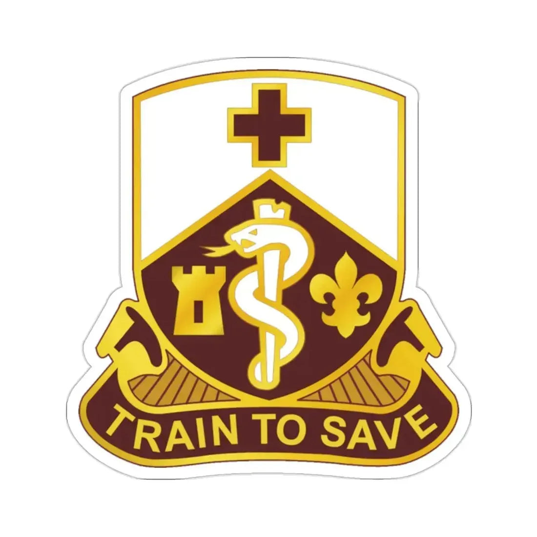 187 Medical Battalion (U.S. Army) STICKER Vinyl Die-Cut Decal 2 Inch - The Sticker Space