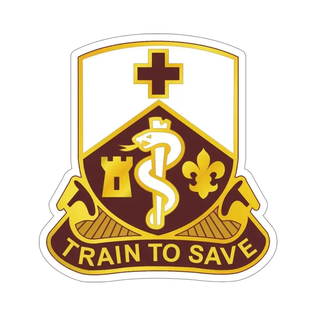 187 Medical Battalion (U.S. Army) STICKER Vinyl Die-Cut Decal 5 Inch - The Sticker Space