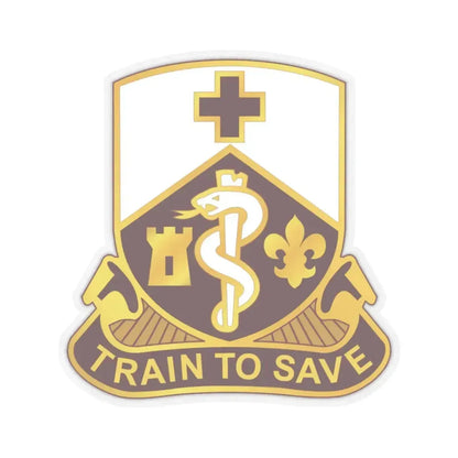 187 Medical Battalion (U.S. Army) STICKER Vinyl Kiss-Cut Decal 4 Inch Transparent - The Sticker Space
