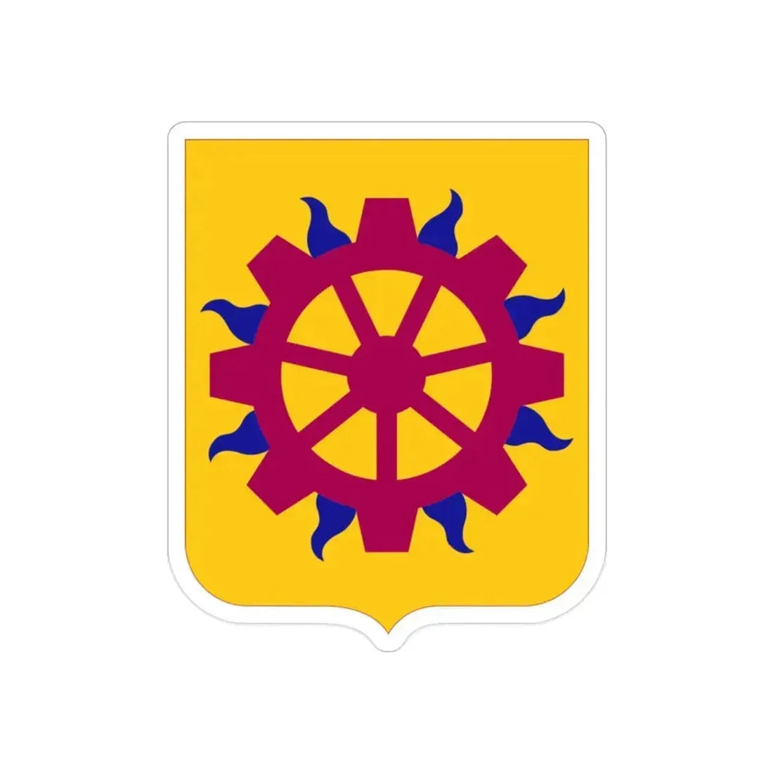 187 Ordnance Battalion 2 (U.S. Army) REVERSE PRINT Transparent Die-Cut STICKER 2 Inch Die-Cut Transparent - The Sticker Space