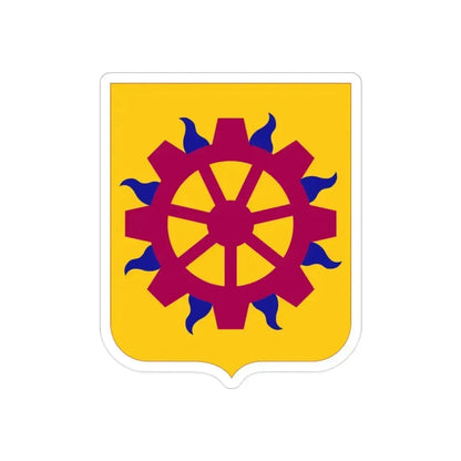 187 Ordnance Battalion 2 (U.S. Army) REVERSE PRINT Transparent Die-Cut STICKER 2 Inch Die-Cut Transparent - The Sticker Space