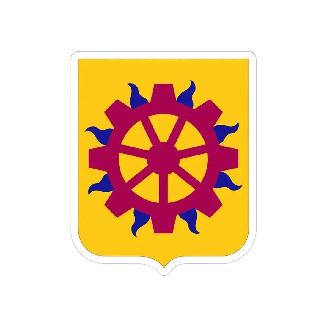 187 Ordnance Battalion 2 (U.S. Army) REVERSE PRINT Transparent Die-Cut STICKER 3 Inch Die-Cut Transparent - The Sticker Space