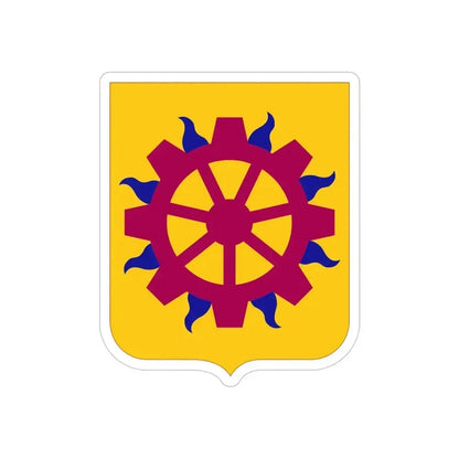 187 Ordnance Battalion 2 (U.S. Army) REVERSE PRINT Transparent Die-Cut STICKER 4 Inch Die-Cut Transparent - The Sticker Space