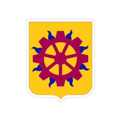 187 Ordnance Battalion 2 (U.S. Army) REVERSE PRINT Transparent Die-Cut STICKER 5 Inch Die-Cut Transparent - The Sticker Space