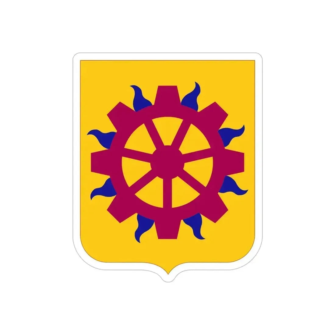 187 Ordnance Battalion 2 (U.S. Army) REVERSE PRINT Transparent Die-Cut STICKER 6 Inch Die-Cut Transparent - The Sticker Space