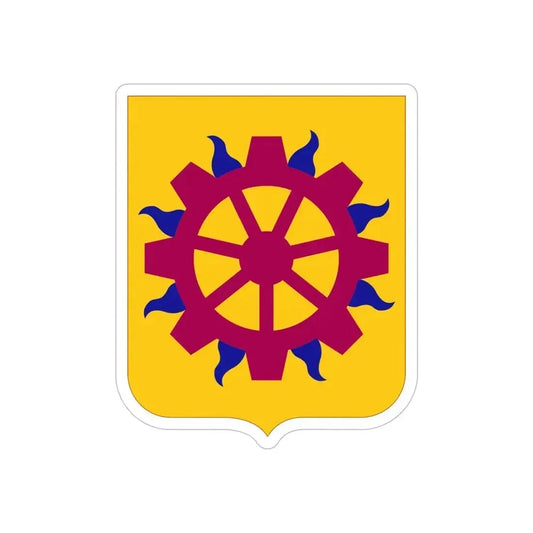 187 Ordnance Battalion 2 (U.S. Army) REVERSE PRINT Transparent Die-Cut STICKER 6 Inch Die-Cut Transparent - The Sticker Space