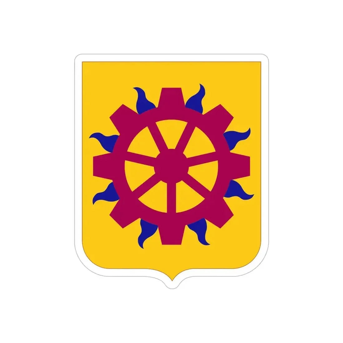 187 Ordnance Battalion 2 (U.S. Army) REVERSE PRINT Transparent Die-Cut STICKER - The Sticker Space