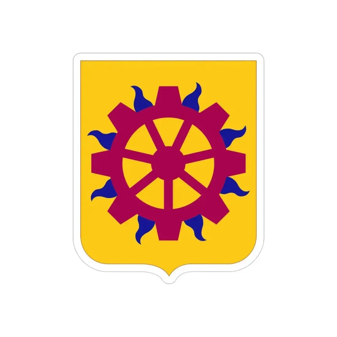 187 Ordnance Battalion 2 (U.S. Army) REVERSE PRINT Transparent Die-Cut STICKER - The Sticker Space