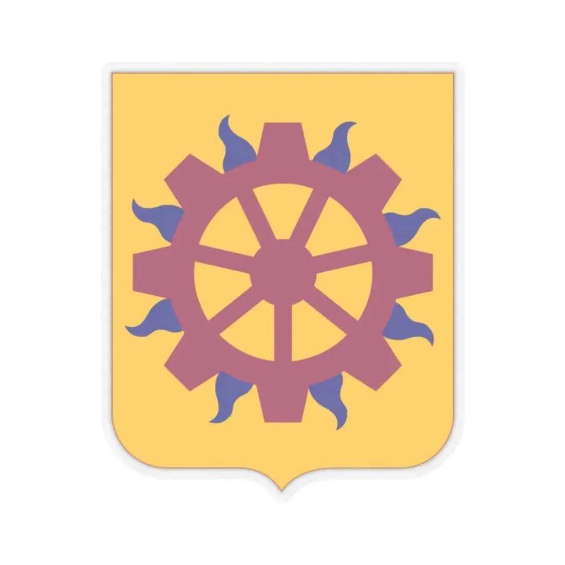 187 Ordnance Battalion 2 (U.S. Army) STICKER Vinyl Kiss-Cut Decal 2 Inch Transparent - The Sticker Space