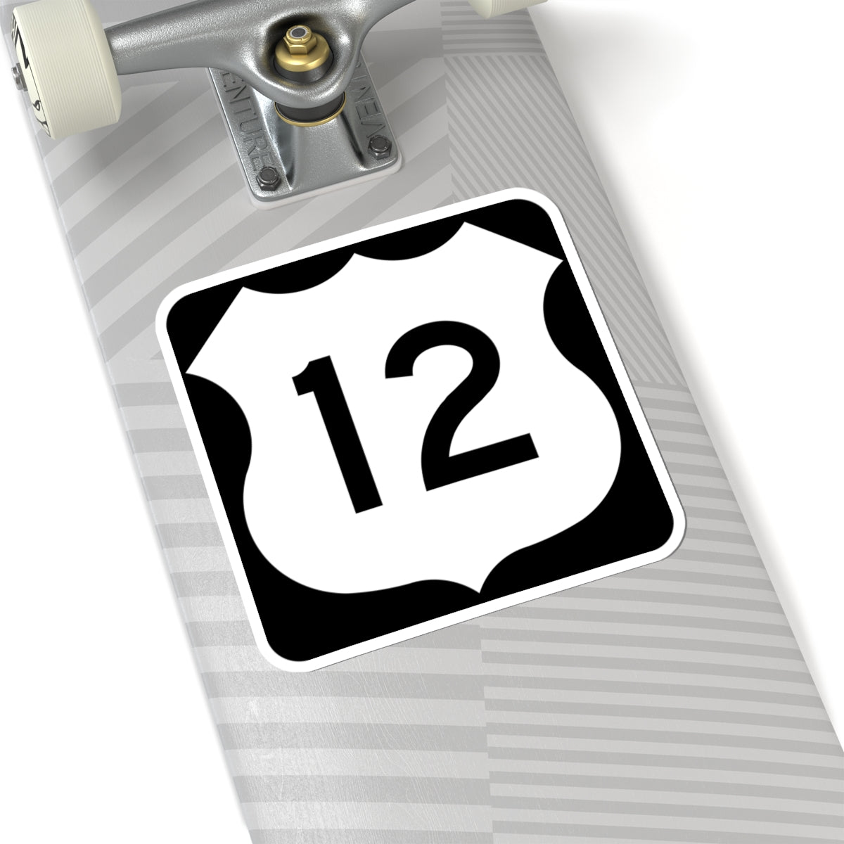 US 12 MN 1961 (Minnesota) (Road Sign) STICKER Vinyl Kiss-Cut Decal