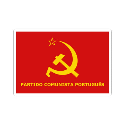Flag of the Portuguese Communist Party (Portugal) STICKER Vinyl Kiss-Cut Decal