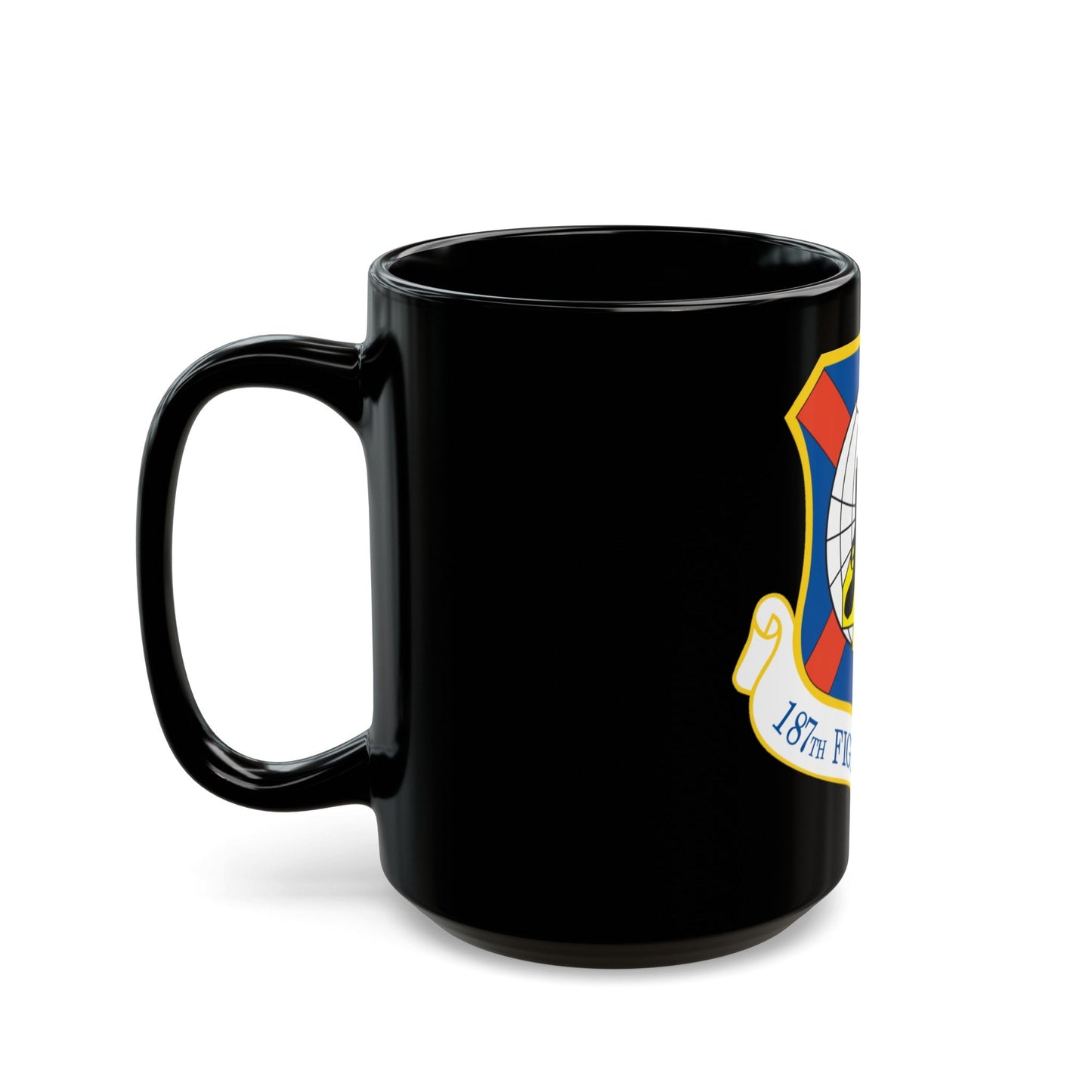 187th Fighter Wing (U.S. Air Force) Black Coffee Mug-The Sticker Space