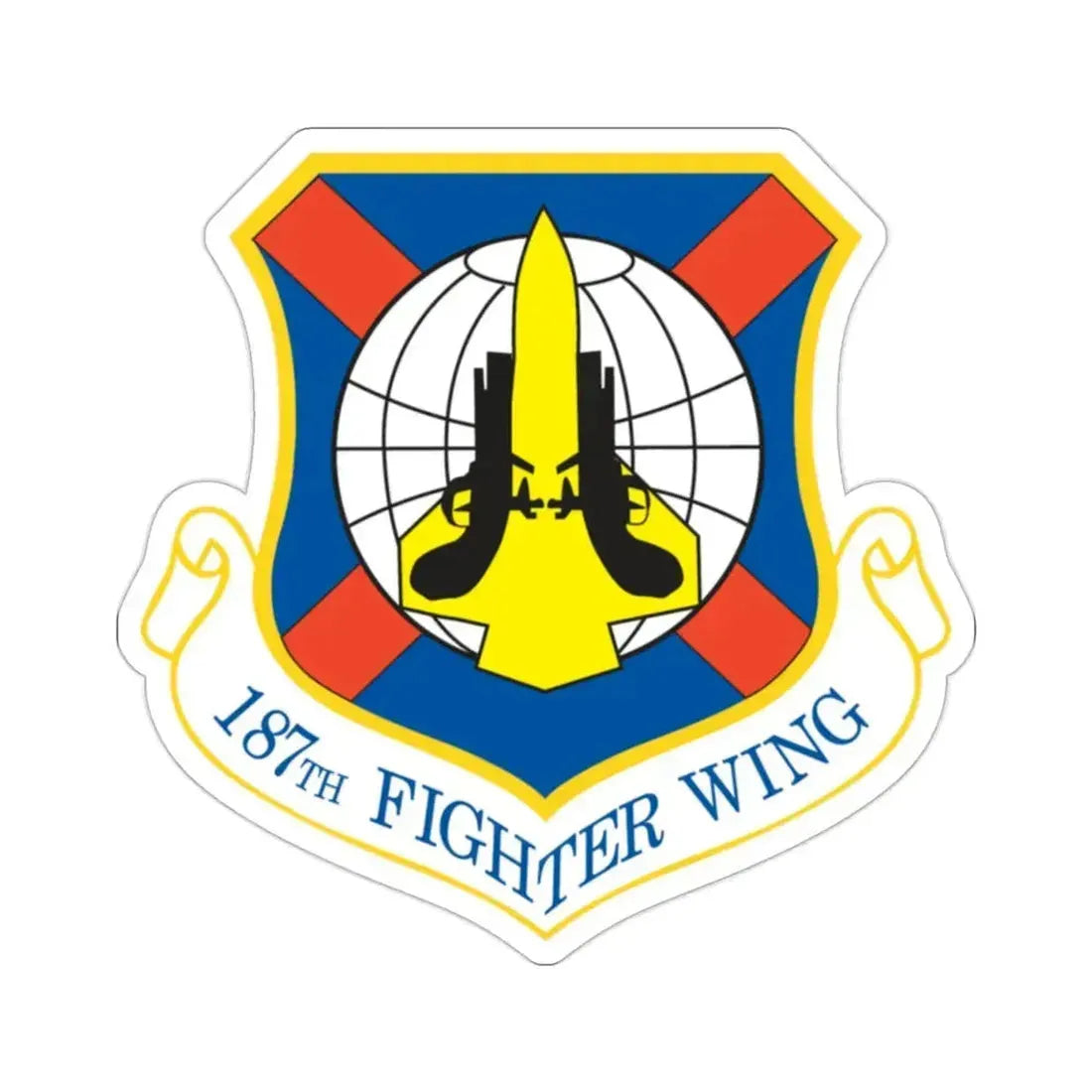 187th Fighter Wing (U.S. Air Force) STICKER Vinyl Die-Cut Decal 2 Inch - The Sticker Space