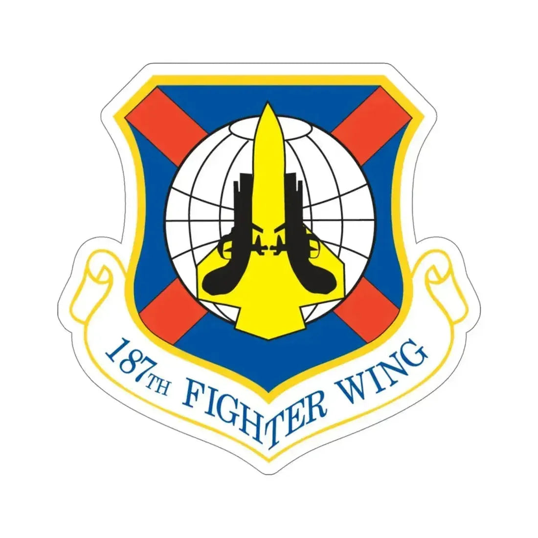 187th Fighter Wing (U.S. Air Force) STICKER Vinyl Die-Cut Decal 5 Inch - The Sticker Space