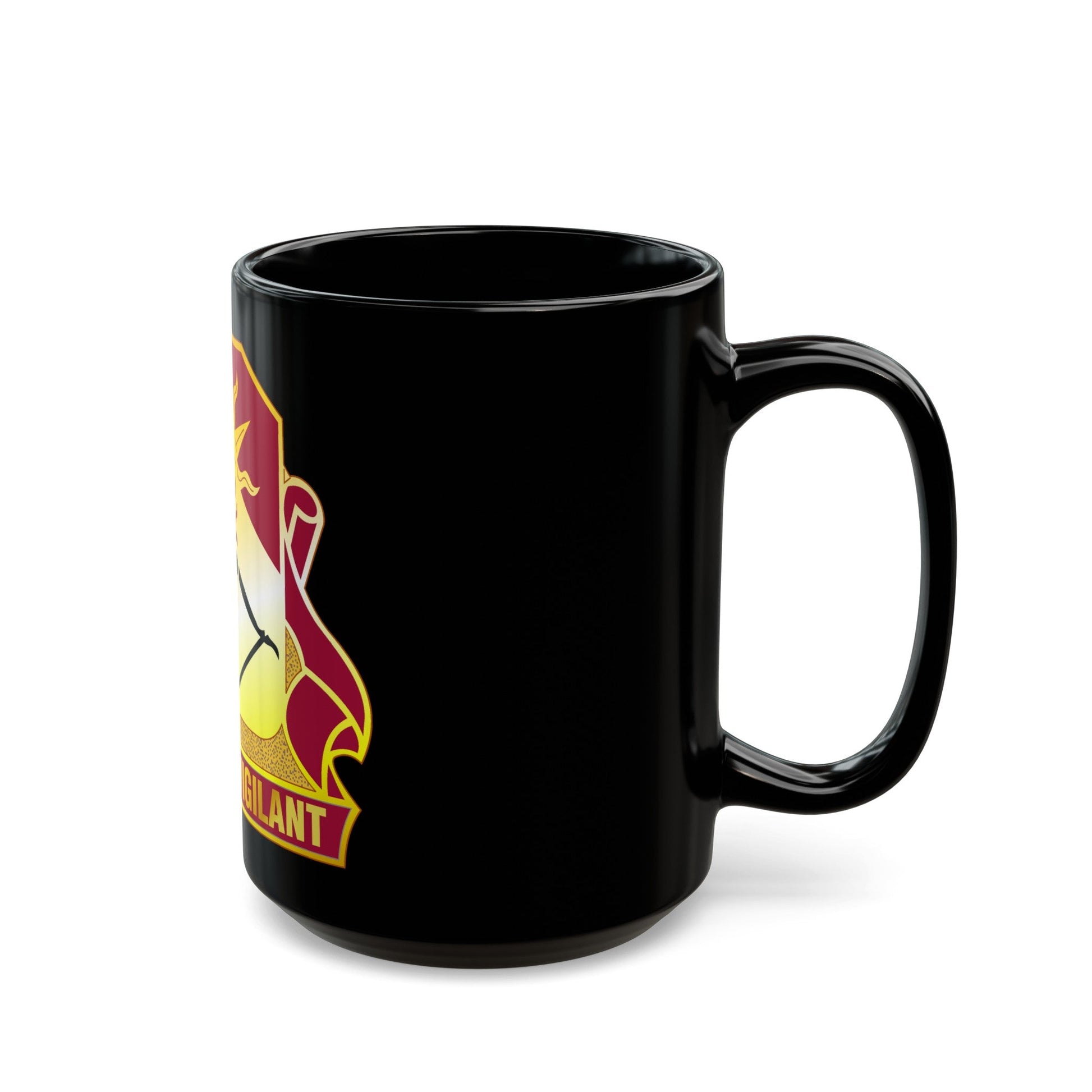 188 Air Defense Artillery Regiment (U.S. Army) Black Coffee Mug-The Sticker Space