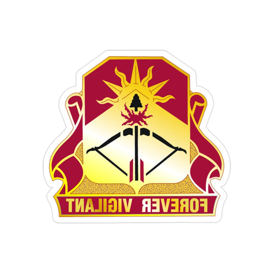 188 Air Defense Artillery Regiment (U.S. Army) REVERSE PRINT Transparent STICKER-2" × 2"-The Sticker Space