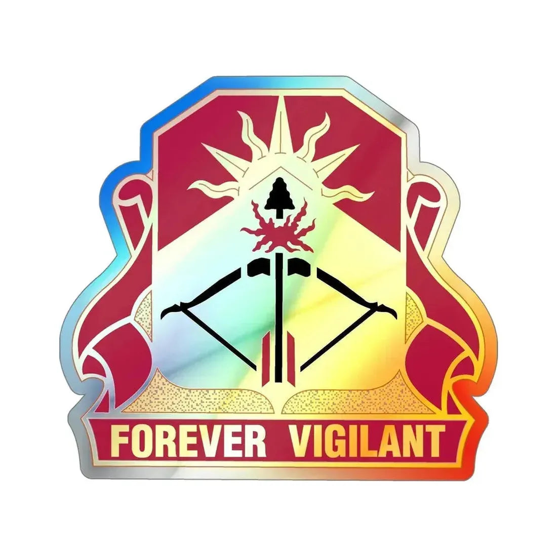 188 Air Defense Artillery Regiment (U.S. Army) Holographic STICKER Die-Cut Vinyl Decal 6 Inch Holographic - The Sticker Space