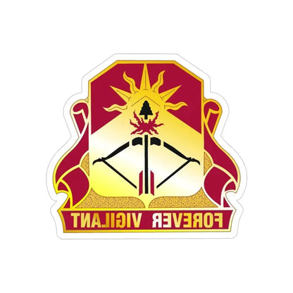 188 Air Defense Artillery Regiment (U.S. Army) REVERSE PRINT Transparent Die-Cut STICKER 4 Inch Die-Cut Transparent - The Sticker Space