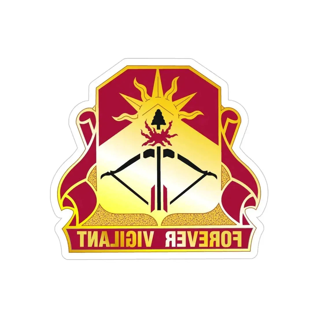 188 Air Defense Artillery Regiment (U.S. Army) REVERSE PRINT Transparent Die-Cut STICKER - The Sticker Space