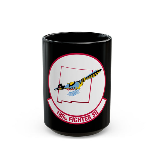 188 Fighter Squadron (U.S. Air Force) Black Coffee Mug-15oz-The Sticker Space