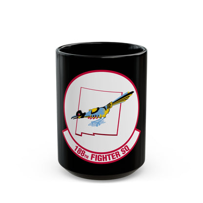 188 Fighter Squadron (U.S. Air Force) Black Coffee Mug-15oz-The Sticker Space