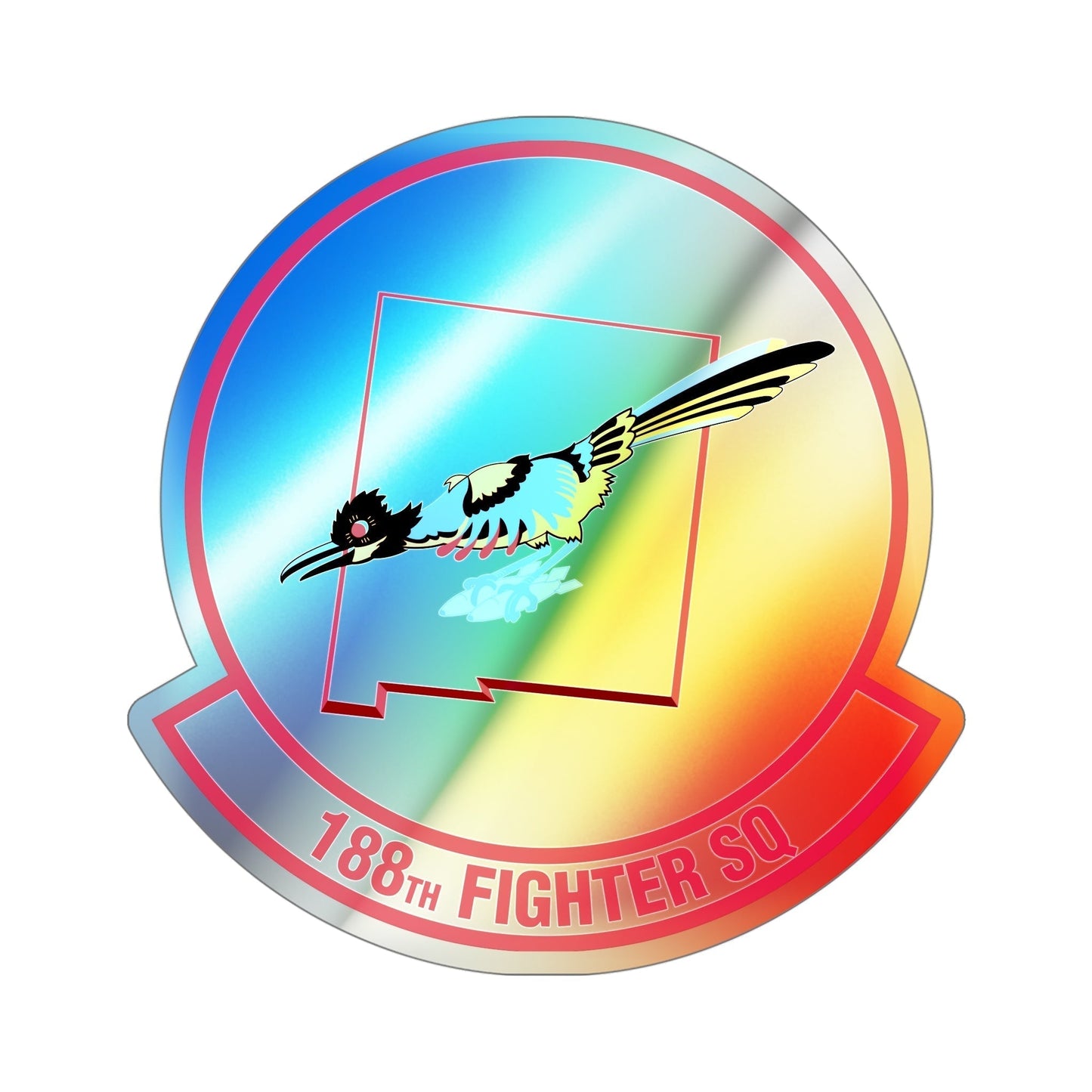 188 Fighter Squadron (U.S. Air Force) Holographic STICKER Die-Cut Vinyl Decal-5 Inch-The Sticker Space