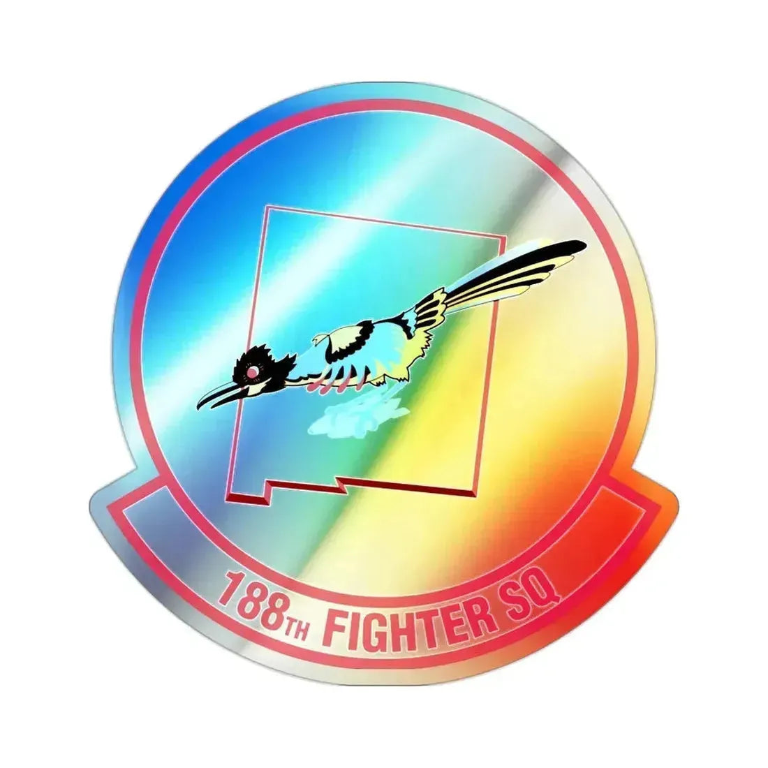 188 Fighter Squadron (U.S. Air Force) Holographic STICKER Die-Cut Vinyl Decal 2 Inch Holographic - The Sticker Space
