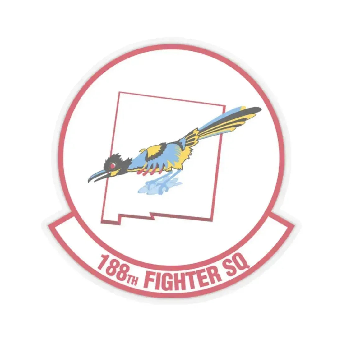 188 Fighter Squadron (U.S. Air Force) STICKER Vinyl Kiss-Cut Decal 2 Inch Transparent - The Sticker Space