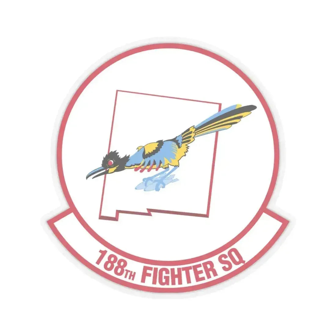 188 Fighter Squadron (U.S. Air Force) STICKER Vinyl Kiss-Cut Decal 4 Inch Transparent - The Sticker Space