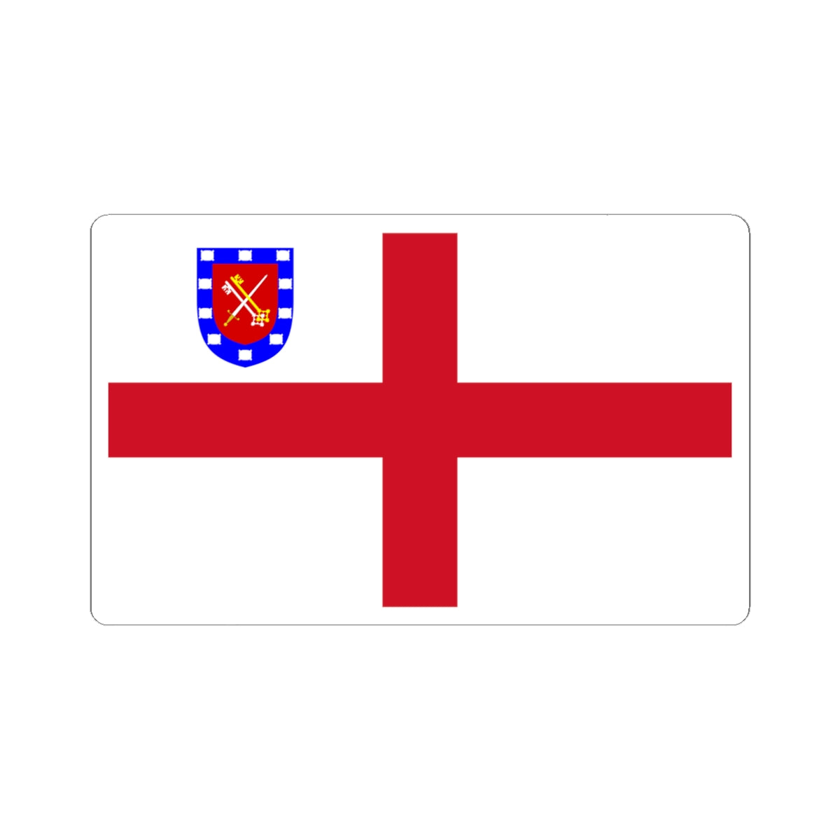 Flag of the Diocese of Guildford (England) STICKER Vinyl Kiss-Cut Decal