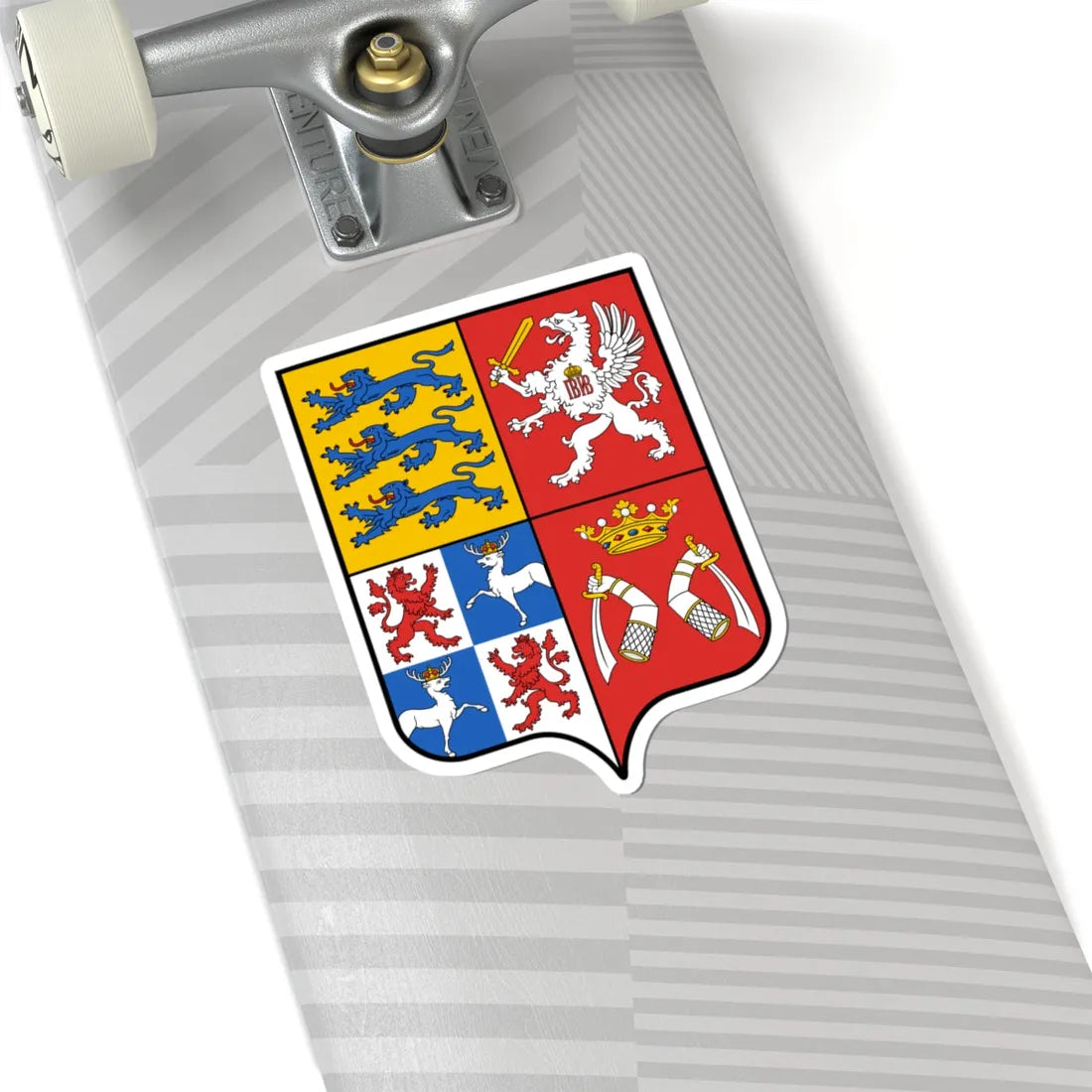 Герб Области прибалтийские 1882 (Russia) (Coat of Arms) STICKER Vinyl Kiss-Cut Decal - The Sticker Space