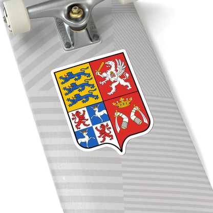 Герб Области прибалтийские 1882 (Russia) (Coat of Arms) STICKER Vinyl Kiss-Cut Decal - The Sticker Space